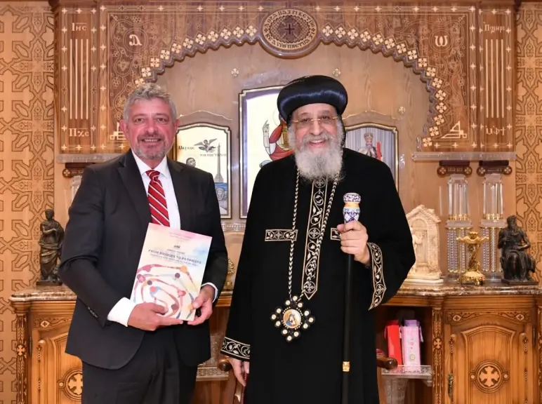 البابا تواضروس يستقبل سفير الدنمارك بالقاهرة ويستعرض تاريخ مصر والكنيسة القبطية