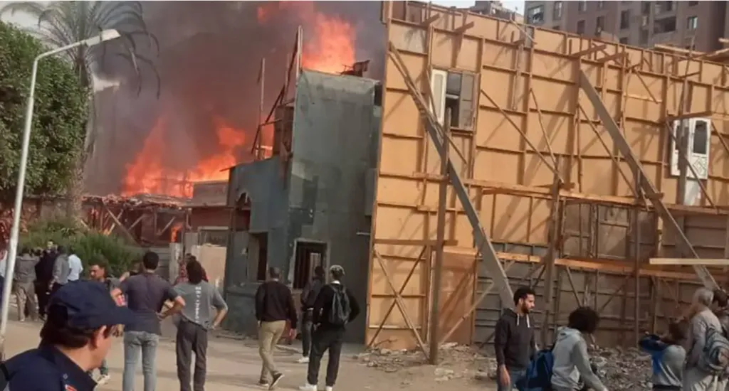 حريق ديكور مسلسل الكينج