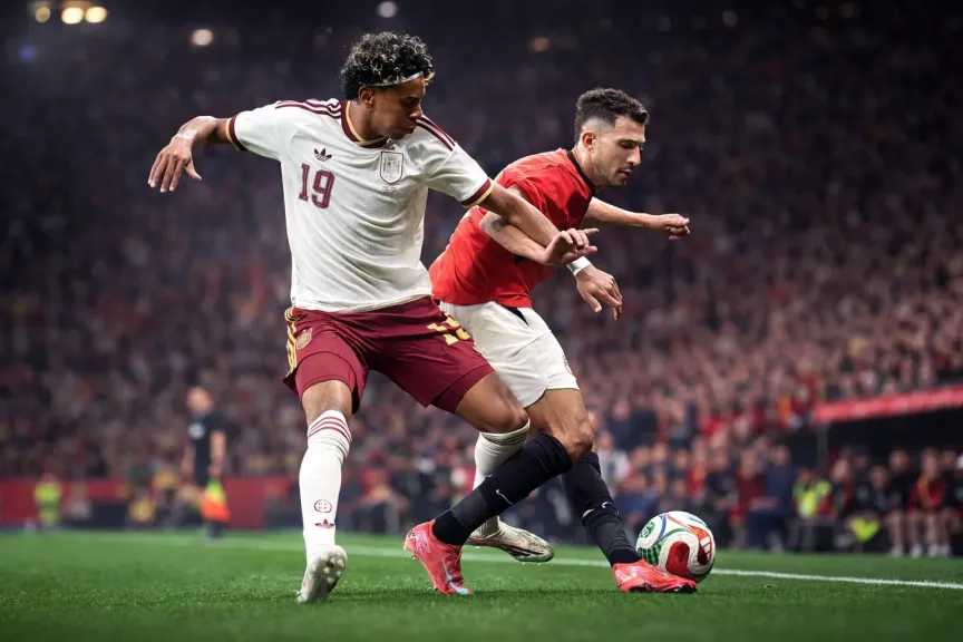 أداء رائع من الفراعنة.. التعادل السلبي يحسم الشوط الأول بين مصر وإسبانيا