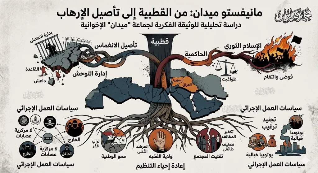 مانيفستو ”ميدان”: تشريح الوثيقة الفكرية لتيار الإخوان المسلح.. من القطبية إلى ”تأصيل الإرهاب”