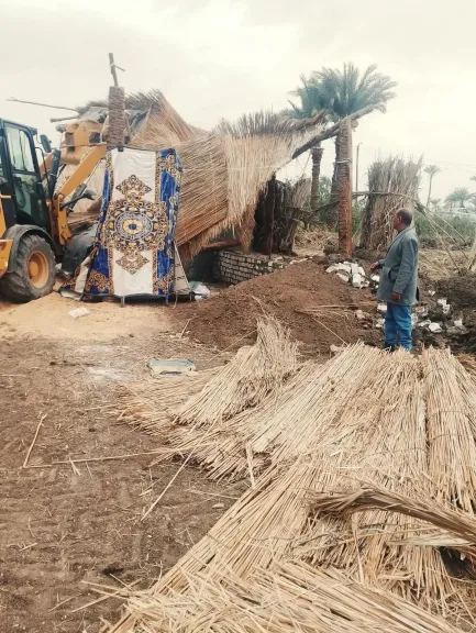 إزالة 3 حالات تعدٍ على الأراضي الزراعية بسنهور القبلية في حملة مكبرة بسَنورس