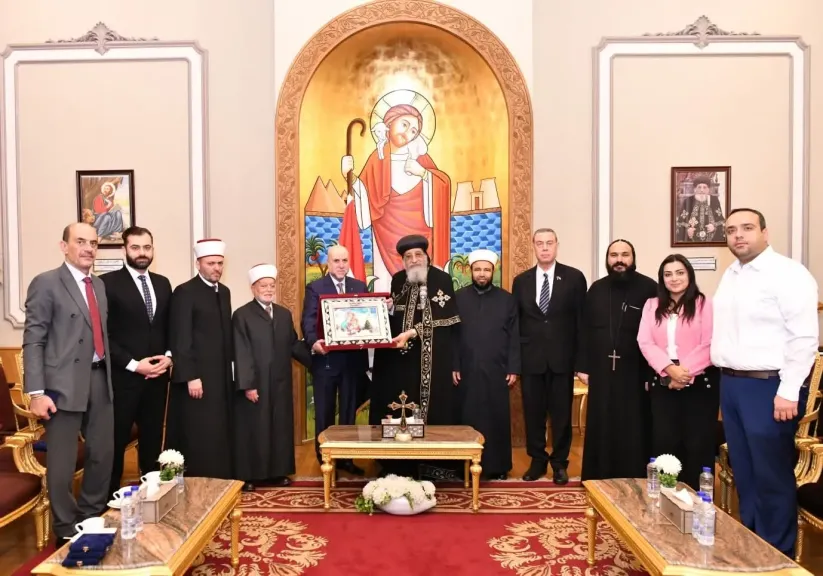 البابا تواضروس لقاضي قضاة فلسطين: مصر على مر العصور تدعم القضية الفلسطينية وتساند حقوق الشعب الفلسطيني المشروعة