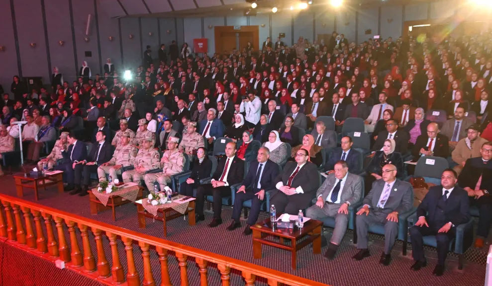 محافظ البحيرة وقائد الدفاع الشعبي ورئيس جامعة دمنهور يشهدون الندوة التثقيفية «وعي الشباب وصناعة المستقبل»