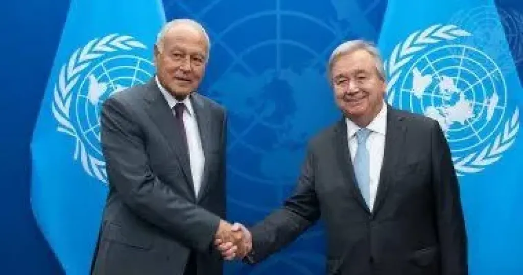 أيو الغيط وجوتيريش يؤكدان  : وقف الحرب صار ضرورة بسبب الآثار السلبية المتصاعدة لاستمرارها