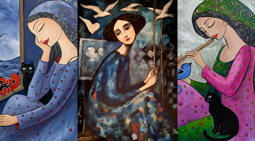 “وجوه تتنفس الطبيعة”.. 19 لوحة تحوّل المشاعر الإنسانية إلى سيمفونية بصرية في الأوبرا