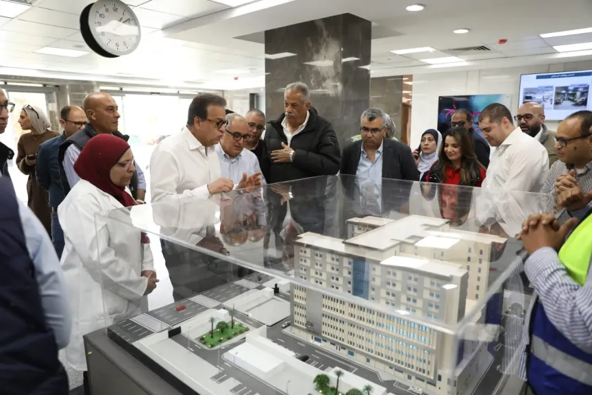 وزير الصحة يتفقد تطوير مستشفى مدينة نصر للتأمين الصحي ويوجه بسرعة استكمال الأعمال