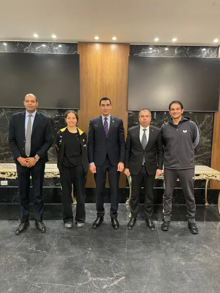 إنجاز تاريخي.. هنا جودة في ضيافة وزير الرياضة بعد تأهلها لربع نهائي كأس العالم