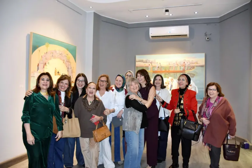 بالصور.. افتتاح معرضي حسن غانم و راندا إسماعيل بجاليري ضي الزمالك