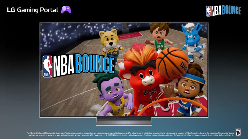 إل جي تطلق لعبة NBA Bounce لتجربة كرة سلة تفاعلية على شاشاتها الذكية