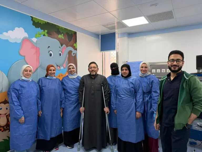 جامعة المنصورة: استخراج جسم غريب من الشعب الهوائية لطفل باستخدام المنظار الشعبي بمستشفى الأطفال