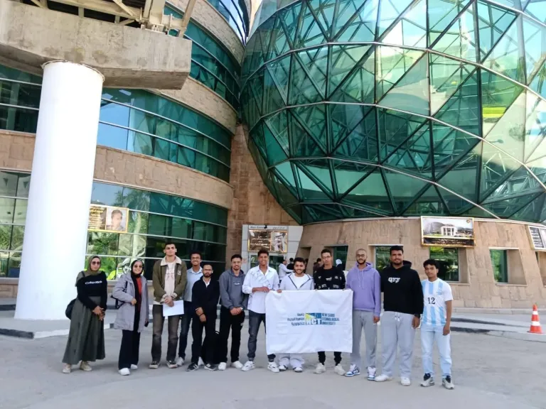 طلاب جامعة القاهرة التكنولوجية في زيارة إنسانية لدعم أبطال 57357...صور