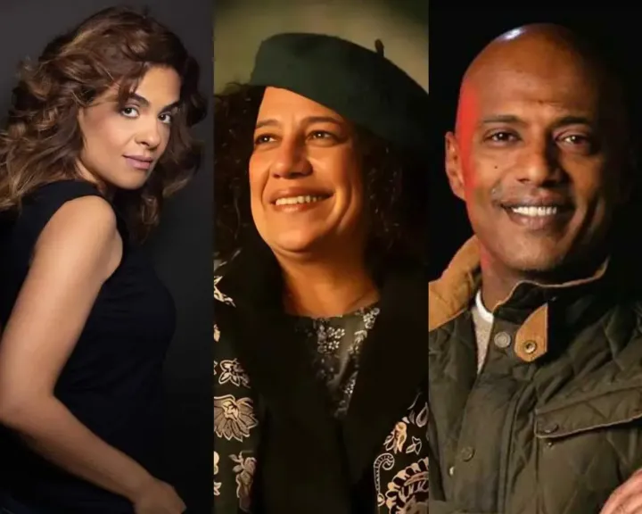 سماء إبراهيم وأمير صلاح الدين ويارا جبران أعضاء لجنة تحكيم أفلام الورش بمهرجان أسوان