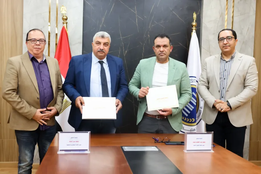 جامعة المنصورة الأهلية توقّع بروتوكول تعاون مع نقابة الأطباء البيطريين بالدقهلية لإطلاق قوافل بيطرية