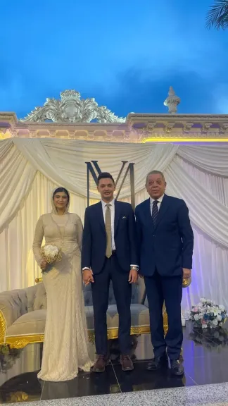 النائب أسامة شرشر يهنئ أسرة المرحوم اللواء هاني عبد الله وأسرة المرحوم الدكتور سامي الجمال بمناسبة خطوبةالمهندس محمود والمهندسة ياسمين