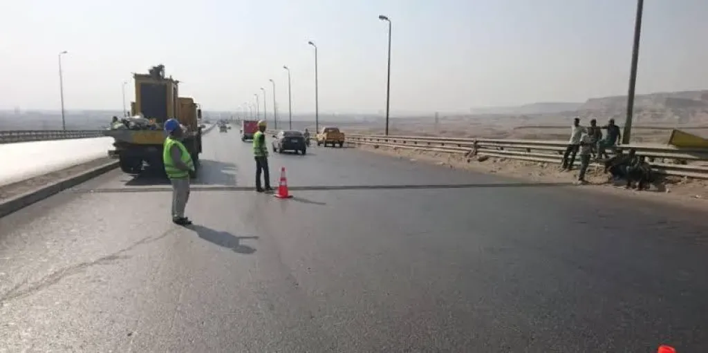 الطريق الزراعي تحت الصيانة.. خطة مرورية بديلة بعد هبوط كوبري الفحص