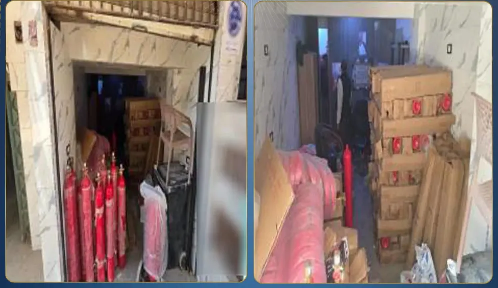 ضربة محكمة تسقط مصنع سري لإنتاج طفايات حريق مغشوشة بشبرا الخيمة