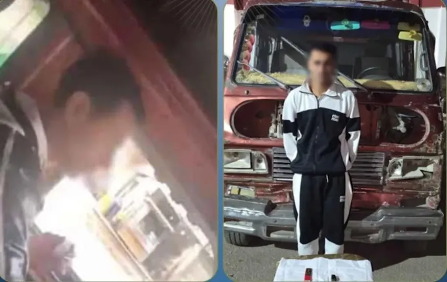لحظات رعب موثقة.. الأمن ينهي رحلة سائق يتعاطي المخدرات أثناء القيادة بالقليوبية