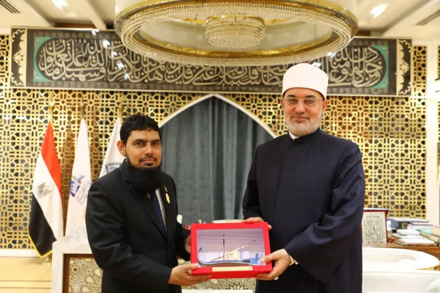 مفتي الجمهورية يستقبل وفد جامعة المالديف الإسلامية لبحث سُبل التعاون المشترك