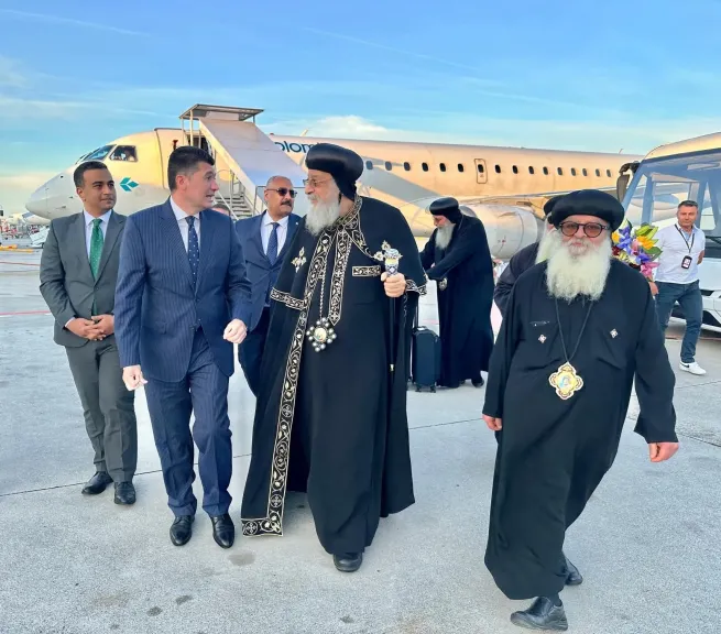 البابا تواضروس الثاني يختتم زيارته للنمسا ويصل ڤينيسيا بإيطاليا
