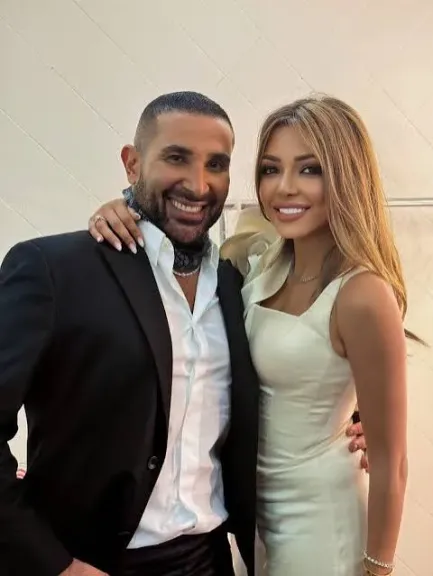 أحمد سعد وزوجته 