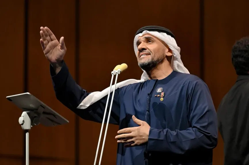حسين الجسمي يفاجئ جمهور «حصّنتك يا وطن» بظهور استثنائي في أوبرا دبي