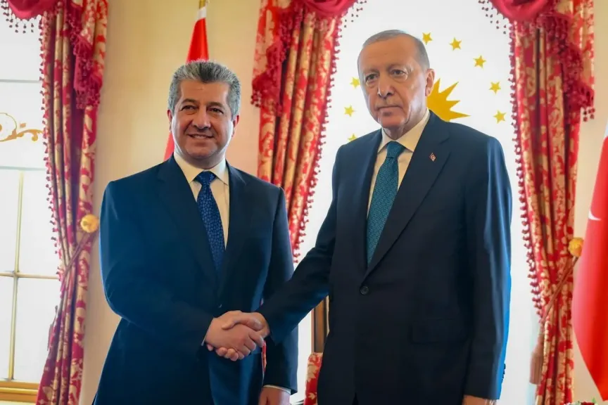 مسرور بارزاني وأردوغان يناقشان قضايا الشرق الأوسط والعلاقات الثنائية