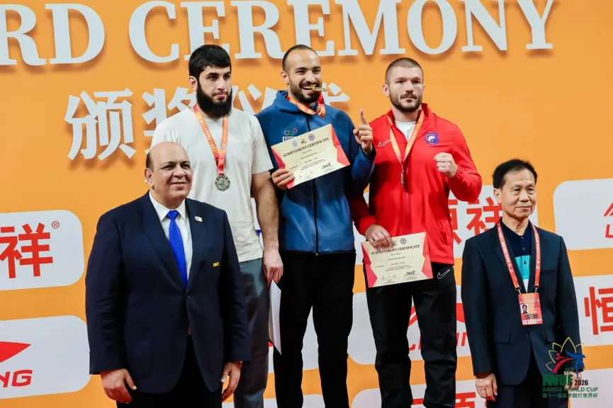 وزير الرياضة يهنئ بعثة الكونغ فو بالإنجاز التاريخي في كأس العالم بماكاو