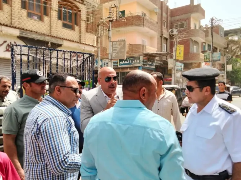 إزالة الإشغالات بميدان مركز ومدينة إطسا بالفيوم