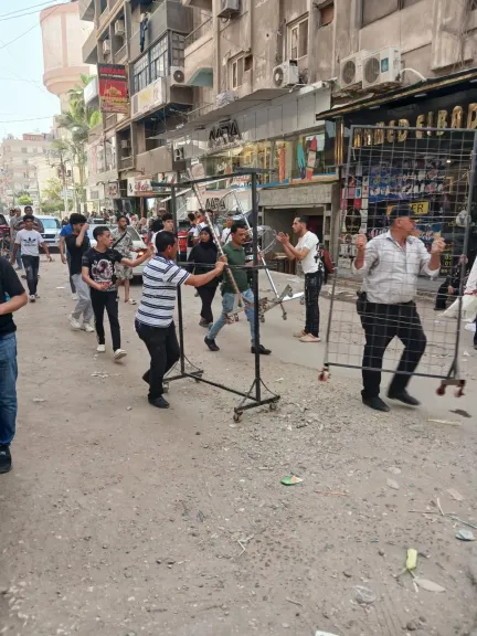 حملة مكبرة لإزالة الإشغالات بحي غرب المنصورة