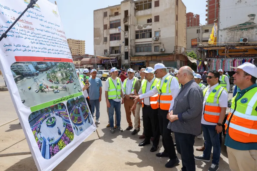 محافظ كفرالشيخ يتفقد أعمال المرحلة الثانية من مشروع تطوير الميدان الإبراهيمي بدسوق