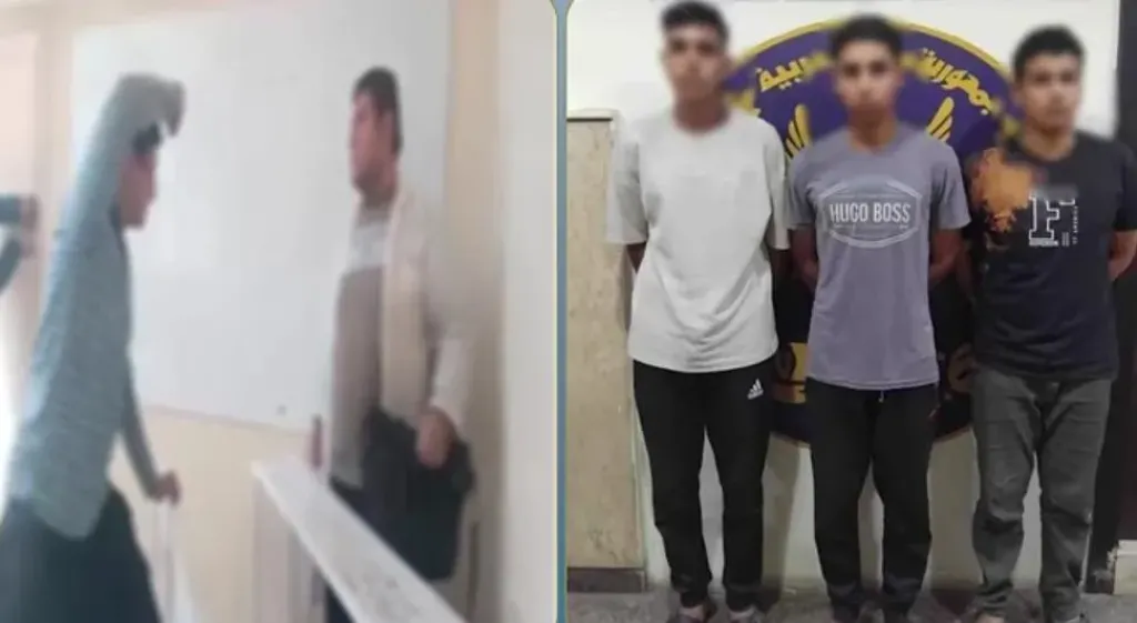 «حولوا الفصل لساحة اعتداء».. ضبط طلاب أهـانوا مدرسهم وصوروا الواقعة بالقناطر