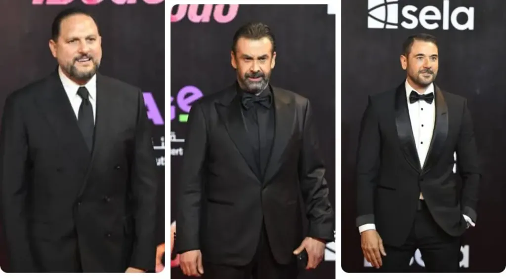 أحمد عز وكريم عبد العزيز يحتفلان بالعرض الخاص لفيلم 7DOGS بحضور عمرو دياب وعماد زيادة