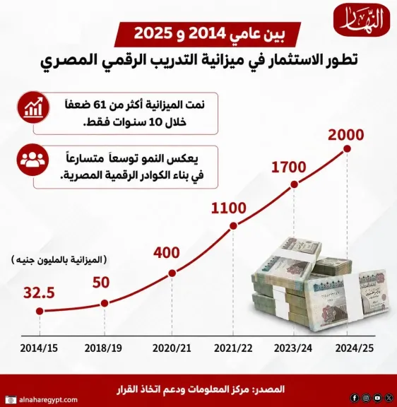مصر تستثمر 2 مليار جنيه في تأهيل كوادرها التكنولوجية