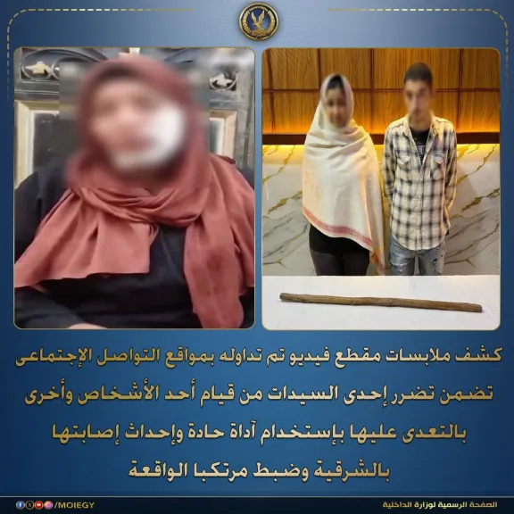 رفضت تدخلهم الجمعية اللي بتجمعها.. ضبط عامل وربة منزل لاتهمامهما بالتعدي على سيدة في الزقازيق