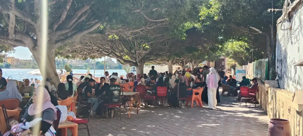 إقبال كبير من المواطنين على حدائق نهر النيل والرحلات النيلية بدسوق في كفرالشيخ خلال إجازة عيد الأضحى المبارك