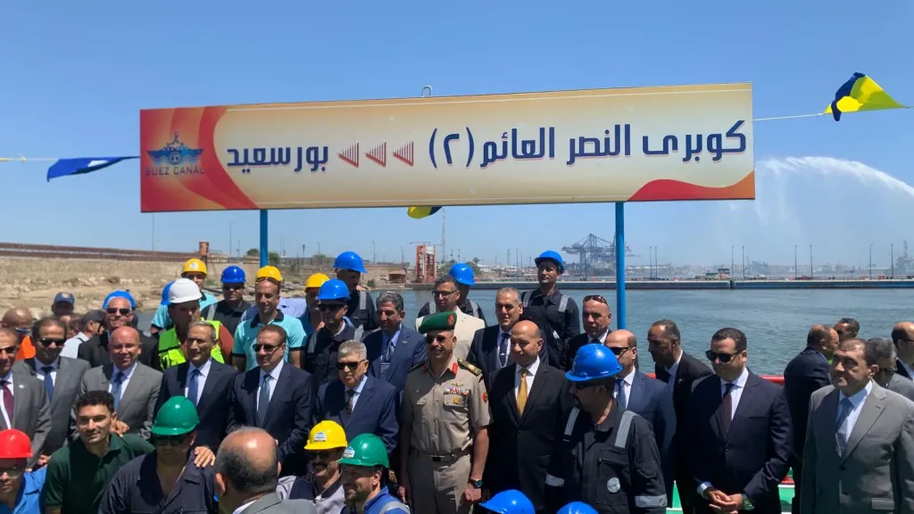 افتتاح كوبري النصر العائم 2 لخدمة أهالي بورسعيد وتسهيل الحركة بين بورسعيد وبورفؤاد| صور