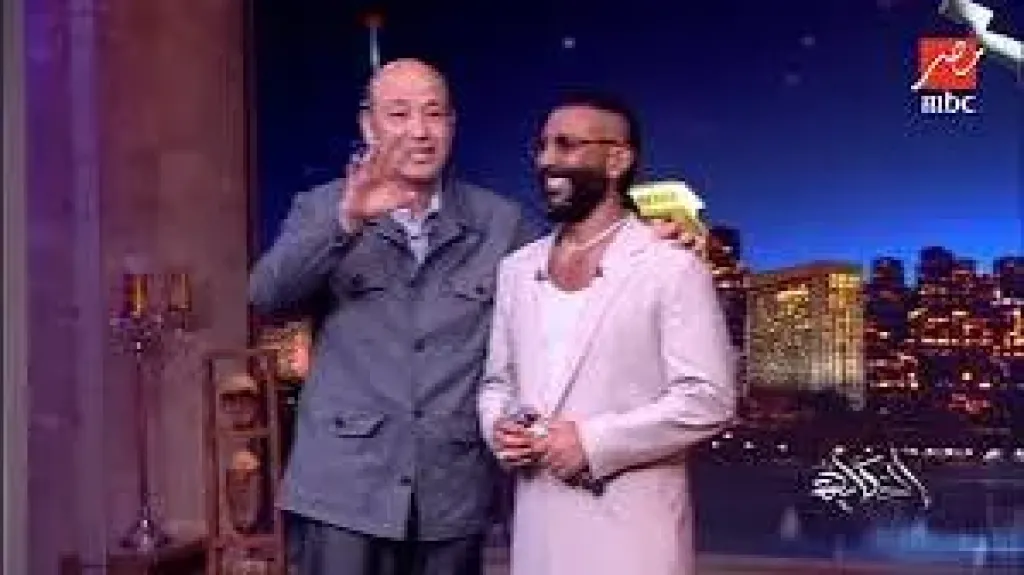 أحمد سعد وعمرو أديب 