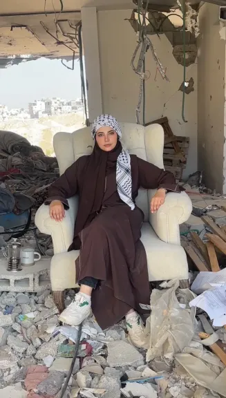 صوت غزة للعالم.. كيف نجحت بسمة أبو شهلا فى كسر التعتيم الإعلامى؟