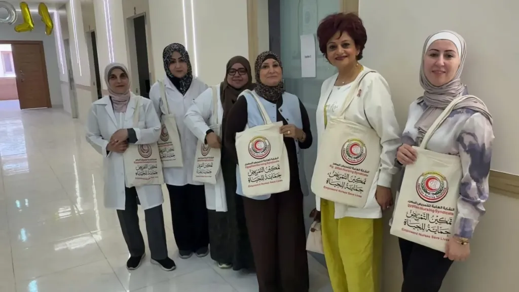 نقيب التمريض تشارك في امتحانات البورد العربي لتخصص تمريض الطوارئ والكوارث بجامعة العاصمة