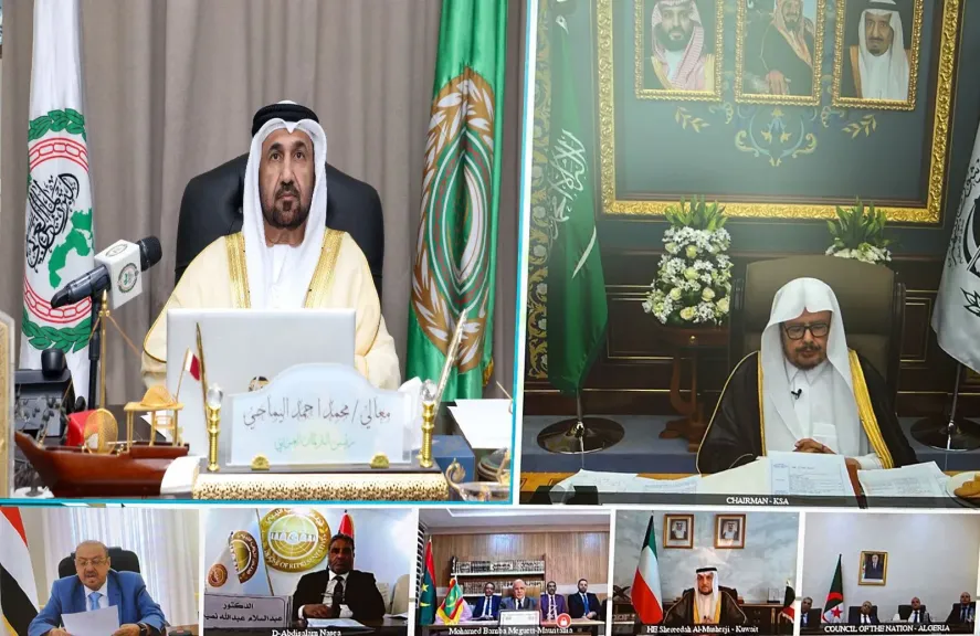 رئيس البرلمان العربي يهنئ الشيخ الدكتور عبدالله آل الشيخ رئيس الشورى السعودي بتوليه رئاسة الاتحاد البرلماني العربي