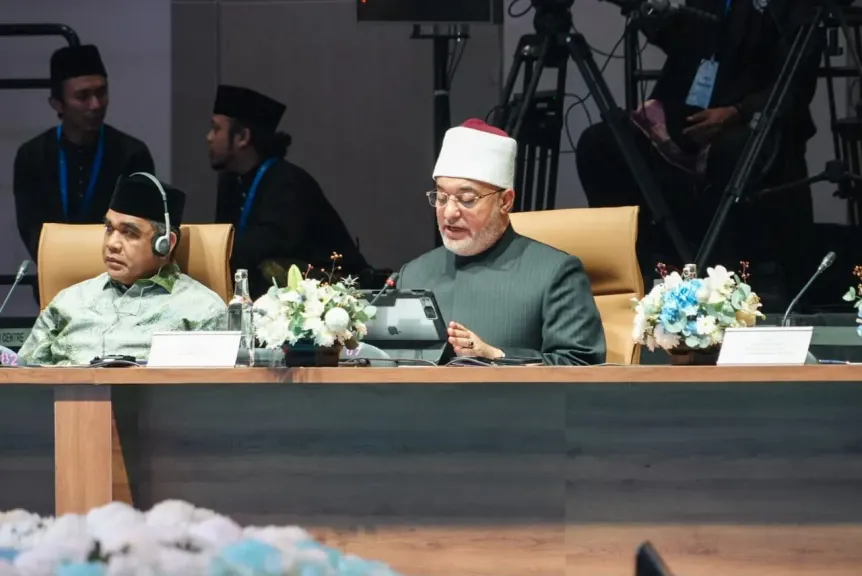 متي الجمهورية يلقي البيان الختامي للقمة الدولية الثالثة للقيادات الدينية 2026