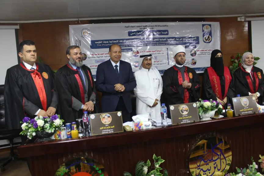 رئيس جامعة المنصورة يستقبل وزير الأوقاف خلال مشاركته في مناقشة رسالة ماجستير