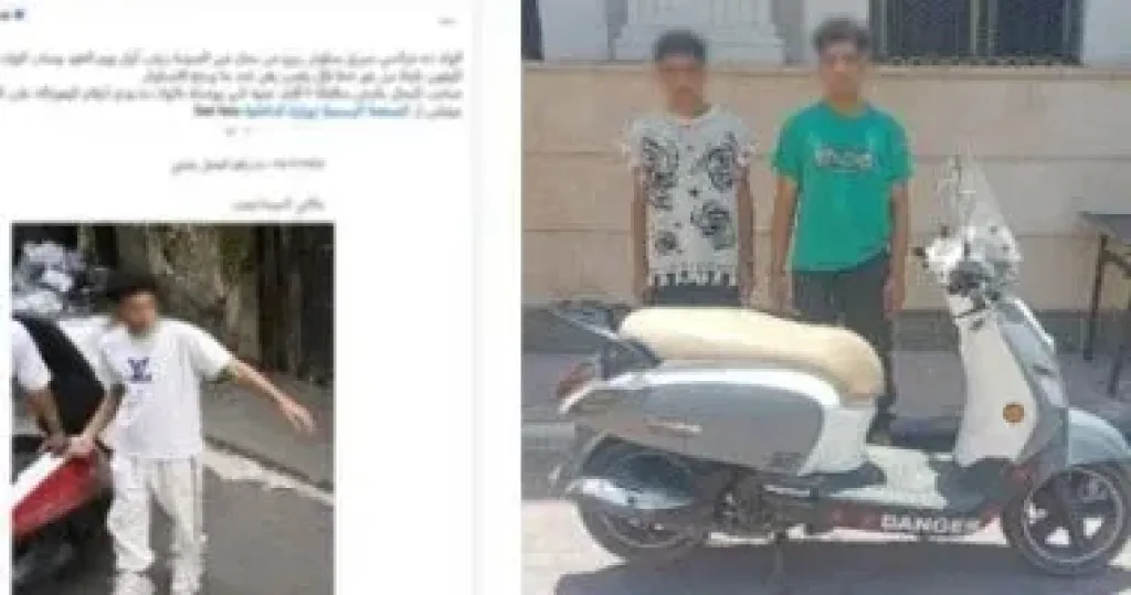 القبض على شخصين سرقا ”سكوتر” بالقاهرة وضبط الدراجة المستولى عليها