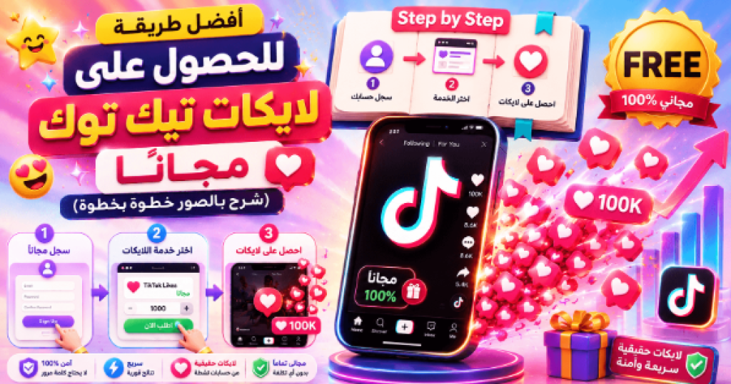 أفضل طريقة للحصول على لايكات تيك توك مجانا (شرح بالصور خطوة بخطوة)