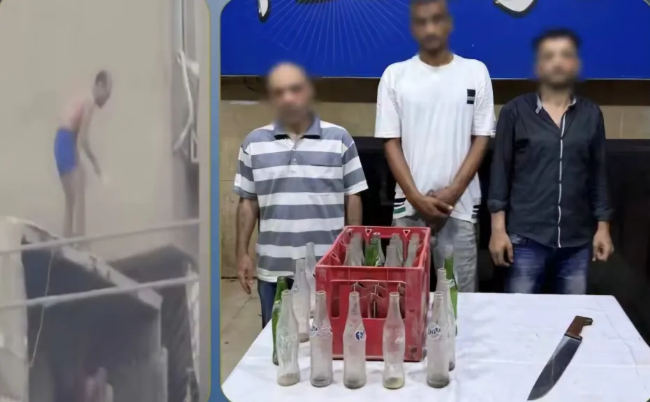 القبض علي طرفي مشاجرة بدار السلام بعد تداول فيديو لإلقاء زجاجات وحجارة على المارة من أعلى سطح منزل