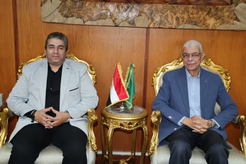 رئيس جامعة المنوفية يستقبل  نقيب المهندسين بالمنوفية لبحث آفاق التعاون بين الجامعة والنقابة