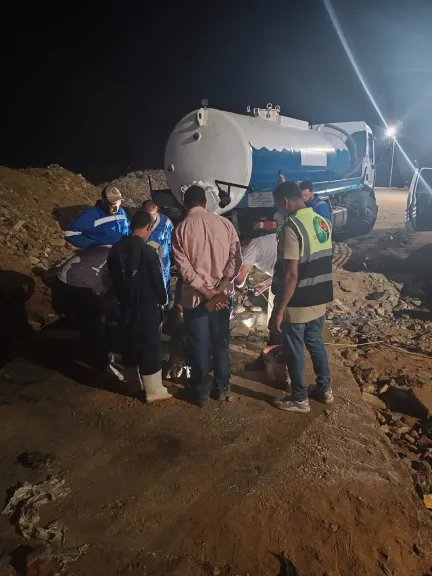 24 ساعة من العمل المتواصل.. مياه القناة تنهي إصلاح خط صرف فايد بالإسماعيلية