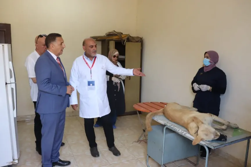 محافظ القليوبية يتابع خدمات القافلة البيطرية المجانية.. ويشدد علي تيسير الرعاية المقربين