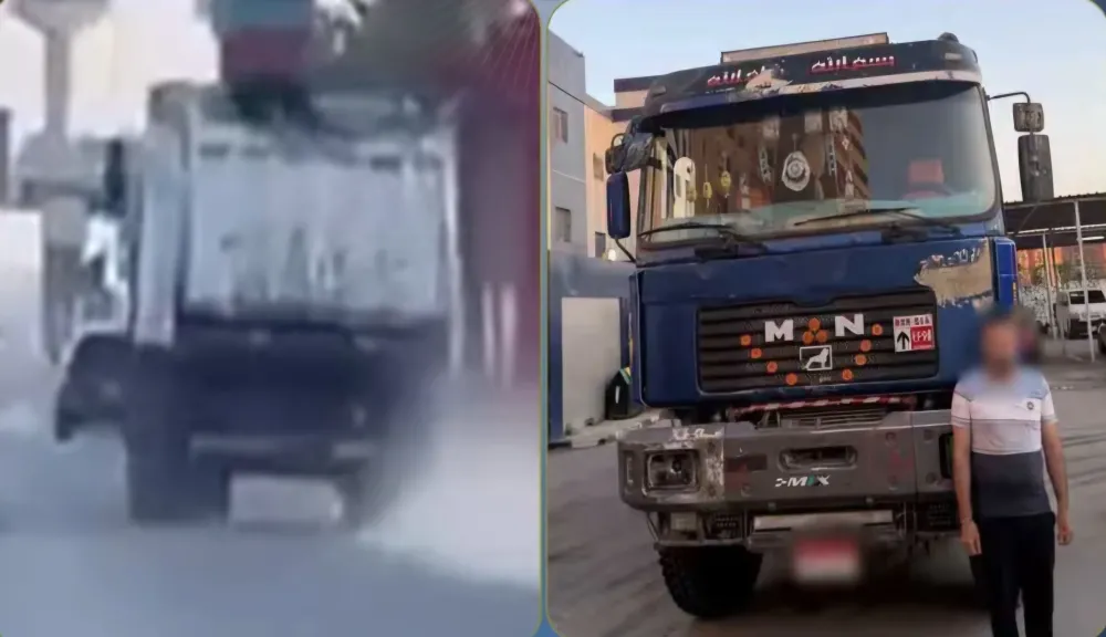 ضبط سائق نقل ثقيل لقيادته برعونة بمدينة نصر وتعريض حياة المواطنين للخطر