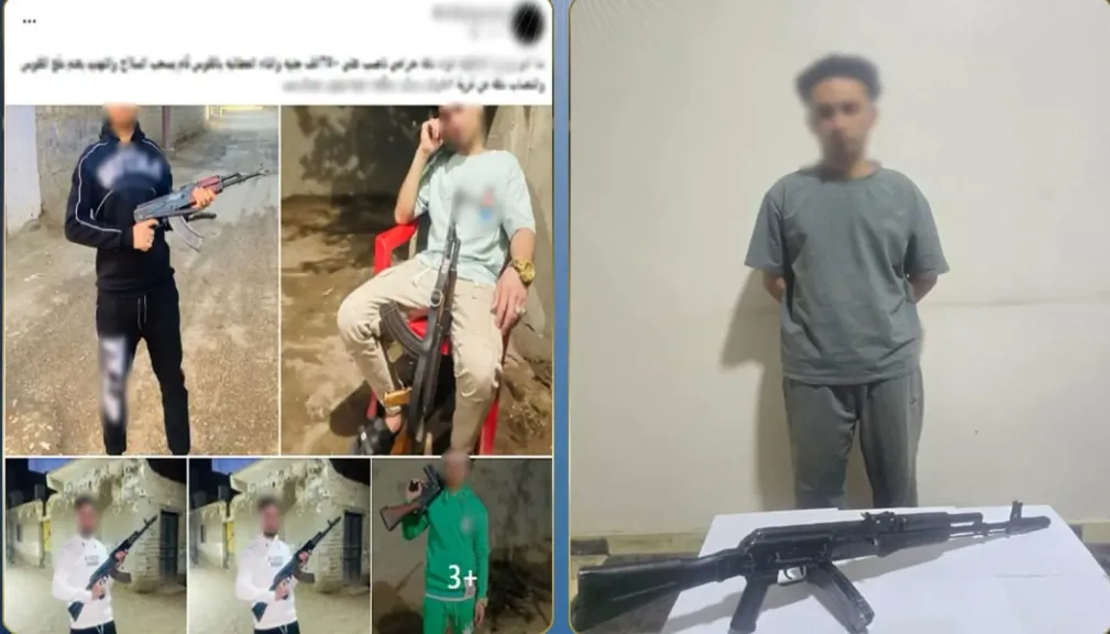 القبض علي عامل بسوهاج لاتهامه بممارسة البلطجة والتصوير بسلاح ناري غير مرخص
